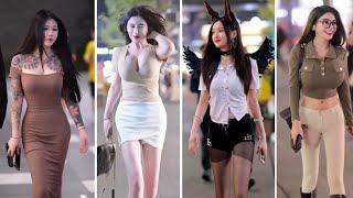 chinese girls street style fashion tiktok #chinesefashion #mejoresstreetfashion