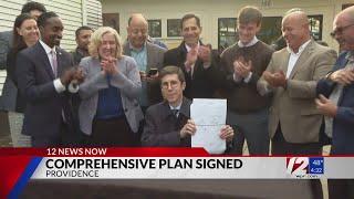 Providence Mayor Brett Smiley signs city's comprehensive plan