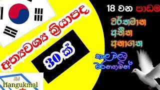 කොරියානු ක්‍රියා පද 30 ක්  (18)