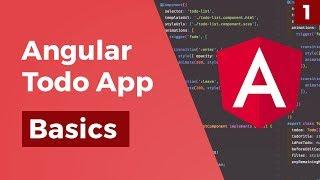 Angular Todo App - Basics - Part 1