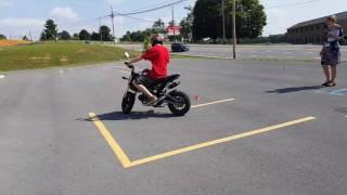 TAKING MOTORCYCLE TEST ON A HONDA GROM/ MSX125