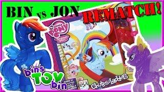 Bin Vs. Jon REMATCH - My Little Pony Chutes & Ladders! | Bin's Toy Bin