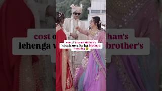 prerna malhan's lehenga cost  #shorts @WanderersHub #prernamalhan