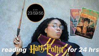 Reading the Harry Potter series ‍️🪄 for 24 hours straight and now I'm officially a Potterhead