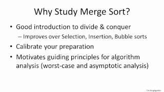 coursera - Design and Analysis of Algorithms I - 1.3 Merge Sort: Motivation and Example