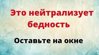 Это нейтрализует бедность. Оставьте на окне.