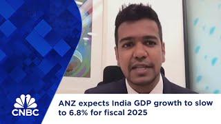 ANZ expects India GDP growth to slow to 6.8% for fiscal 2025