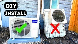 How To Install A Mr. Cool Ductless Mini Split Heat Pump In 1 Day!  |   DIY HVAC GUY