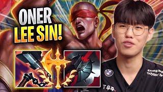 ONER TRIES LEE SIN WITH NEW ITEMS! - T1 Oner Plays Lee Sin JUNGLE vs Kindred! | Season 2023