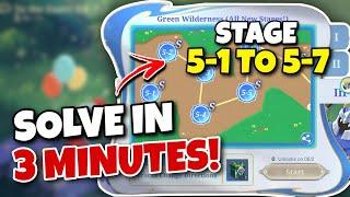 To The Stars Event 2.0 [Stage 5-1 to Stage 5-7] Green Wildernes! How to Solve in 3 Minutes