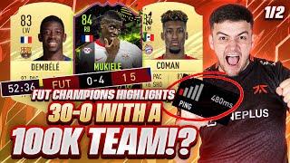 30-0 ON FUT CHAMPS w/ THE BEST 100K TEAM!? FIFA 21 ULTIMATE TEAM HIGHLIGHTS!!