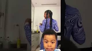 Lil Baby Son was NOT letting his mom Twerk on camera