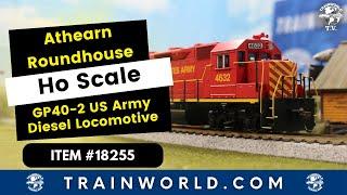 Athearn Roundhouse HO Scale GP40-2 US Army