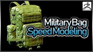 Military bag modeling in ZBrush