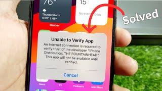 How to Fix Unable to Verify App An Internet Connection is Required! 2024