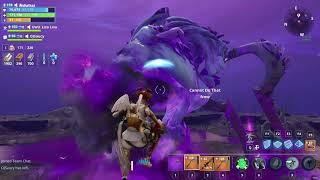 Fortnite STW Storm King First Fight and I'm Clueless (raw unedited)