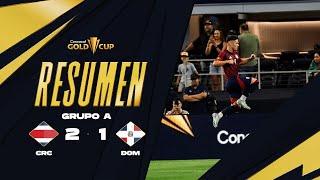 Costa Rica 2-1 República Dominicana | Copa Oro 2025 | Fase de Grupos