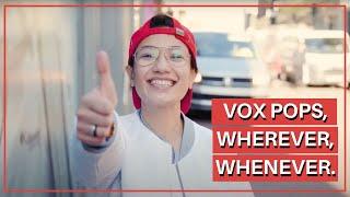 Where Can Vox Pops Be Filmed?