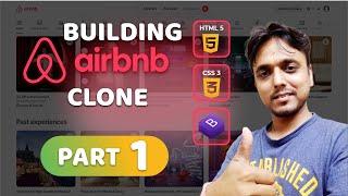 Building Airbnb Clone Using HTML CSS and JAVASCRIPT Part 1 | Website Designing Step By Step