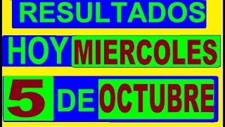 RESULTADOS SORTEOS DE LOTERIAS Y CHANCES DE HOY MIERCOLES 5 DE OCTUBRE DEL 2022