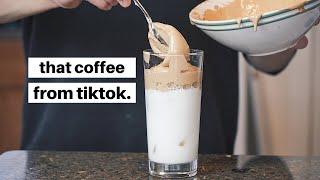 i made that coffee from tiktok.