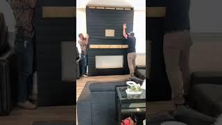 Modular fireplace??? What are your thoughts?? #diy #fireplace #electricfireplace #diyfireplace