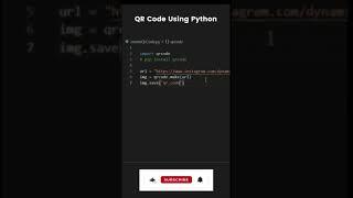 How to generate QR code in python | Python Shorts