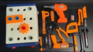 8 Minutes Relaxing Video of Unboxing Toy Toolbox Set| ASMR  Review(no music,no talking)