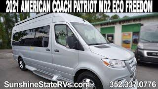 New 2021 American Coach Patriot MD2 Eco Freedom Class B RV on Mercedes Chassis