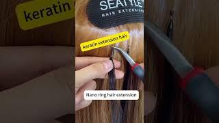nano  ring  hair  extensions.keratin  tip.remy  hair.virgin  hair.100human hair.hair supplier