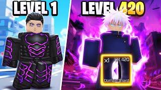 Going from NOOB to INFINITY GOJO in Jujutsu Infinite Roblox!