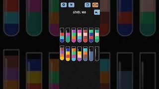 Water Color Sort Level 168 Walkthrough Solution iOS/Android