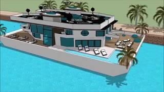 Step Aboard a 007 Luxury Mega Yacht Houseboat Caribbean Barbuda Houseboat Antigua Yacht Show in Anti