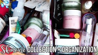 SKINCARE COLLECTION + Self-Care Drawer Organization | Jackie Ann