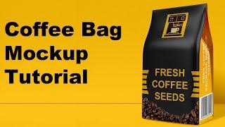 How to make a Coffee pouch packaging mockup | Photoshop tutorial by DLC ventures