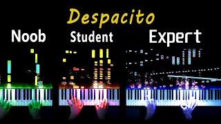 5 Levels of Despacito (Piano): Noob to Expert