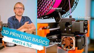 3D Printing Basics: Parts names, care, and filament types! (Ep4)