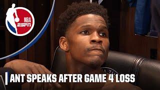 Anthony Edwards: 'I didn't get enough shots to say I struggled' in Game 4 | NBA on ESPN