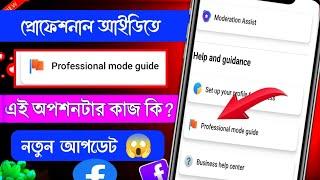 Facebook professional mode guide | What is professional mode guide  | Facebook update 2023