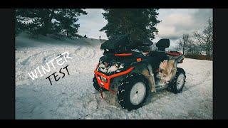 WINTER TEST/STELS GUEPARD/RM800 RUSSIAN MECHANIC/CFMOTO/LATVIA - 4K