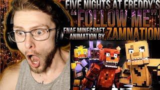 Vapor Reacts #859 | FNAF MINECRAFT ANIMATION SEQUEL "Follow Me" by ZAMination Productions REACTION!!