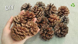 VERY Beautiful ! Christmas decoration idea with Pine cones - Genius recycling crafts - DIY hacks