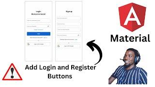 Build login and registration page with Angular Material | Reactive forms | Validations