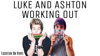 LUKE HEMMINGS AND ASHTON IRWIN WORKING OUT | LASHTON ON VINYL