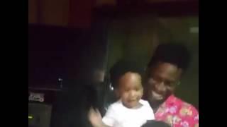 Bobi Wine + Wife Barbie + Son Recording A Song In Studio
