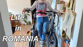  Life in a Small Town in Romania, Getting 2nd HITWAY E-Bike, Organising my Closet,ASMR Silent Vlog