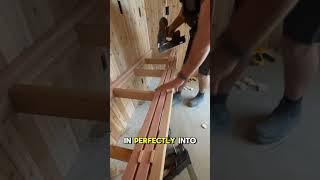 How I do my sauna benches. Toenailing with my cordless Senco 15 gauge #diy #howto #senco