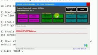 How to root k3 note version 5.0,6.0