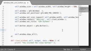 Python [gtk] 04 Window Title and Buttons