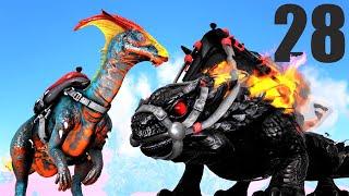 BEST DEMONIC CREATURES THORNY DRAGON & PARASAUR! | PRIMAL FEAR HARD MODE ARK SURVIVAL EVOLVED E28